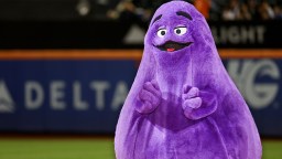 Mets Install Purple Seat At Citi Field As They Once Again Turn To Grimace For Good Luck