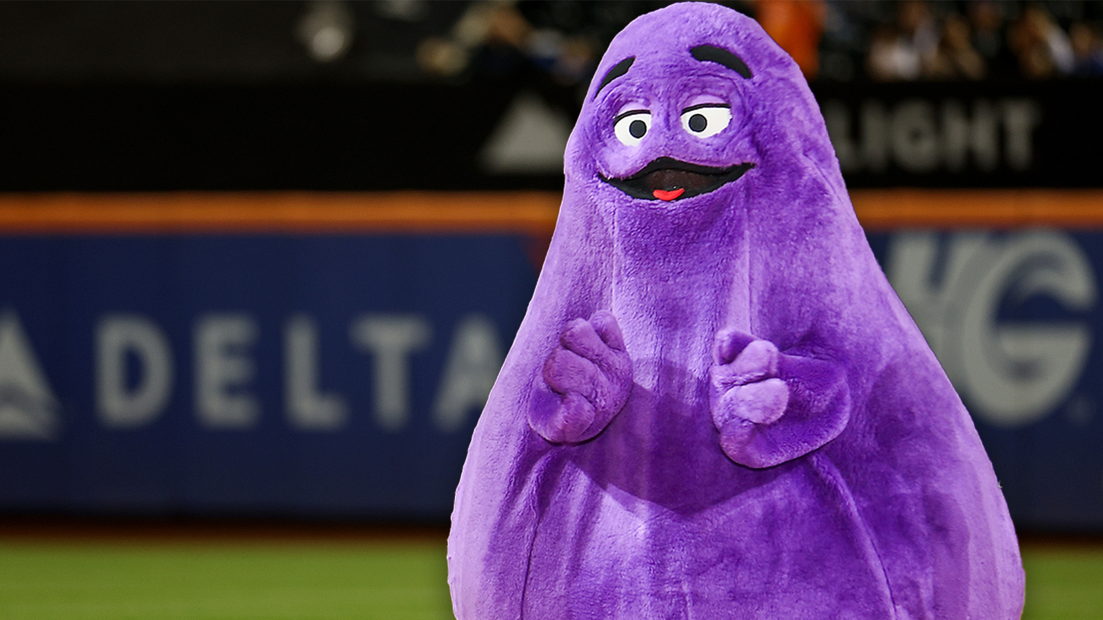 Mets Honor Grimace With Purple Seat At Citi Field