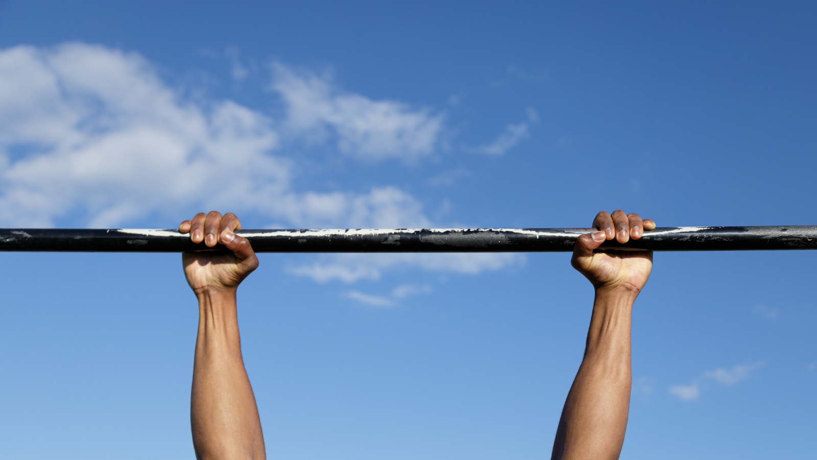 hands on pull-ups bar