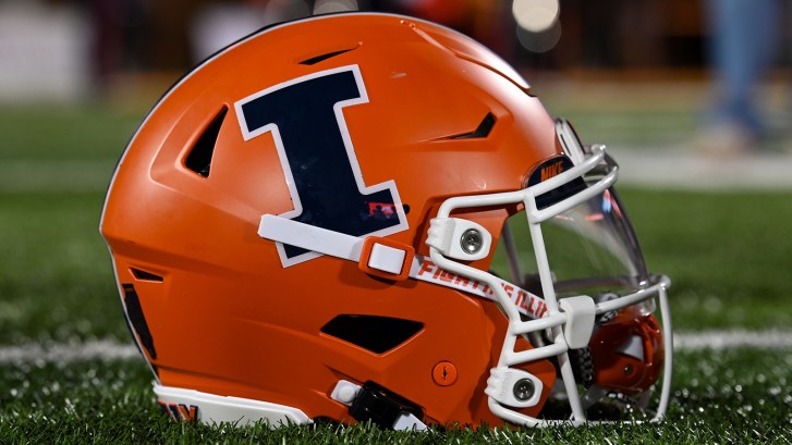 Illinois football helmet