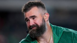 Jason Kelce Accidentally Injures Philly Fan With Vicious Chest Bump On Live TV