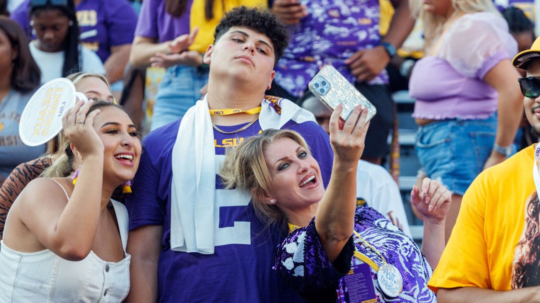 LSU Football Fans Crowd