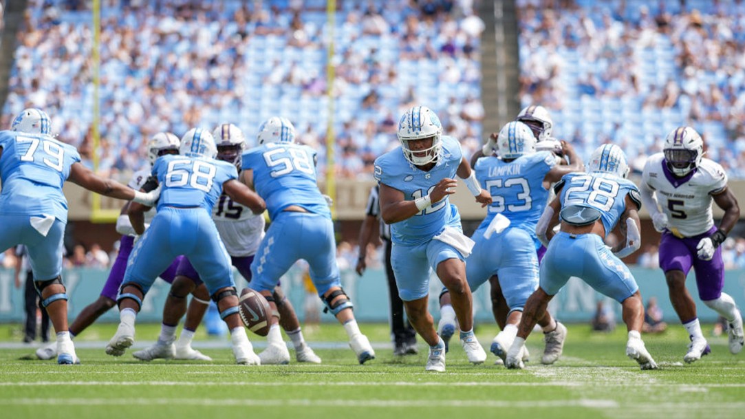 North Carolina UNC Football Fans Leave