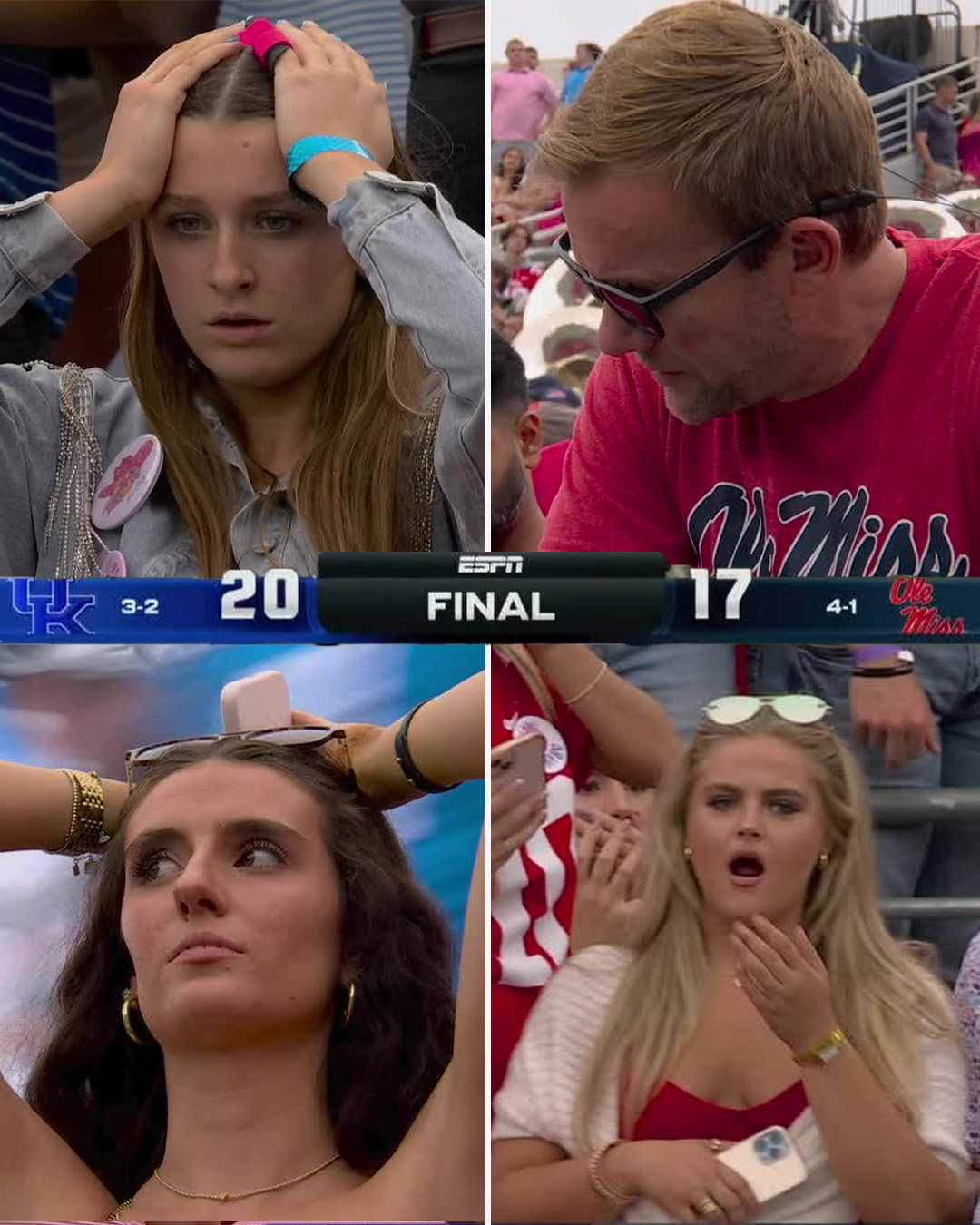 Ole Miss Kentucky Fan Reaction