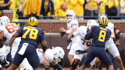 Fight Nearly Breaks Out Between Michigan & Texas After Dirty Hit On Quinn Ewers