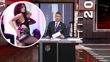 NFL RedZone Host Scott Hanson Caught Getting Worked Up About Dua Lipa During The Show (Video)