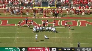 Tulane Extra Point PAT Kicker Miss