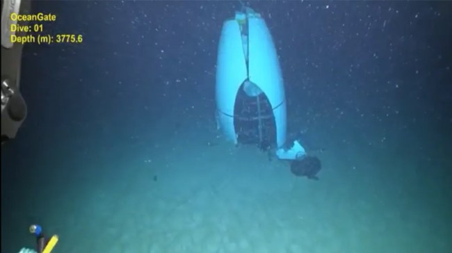 wreckage of the Titan submersible