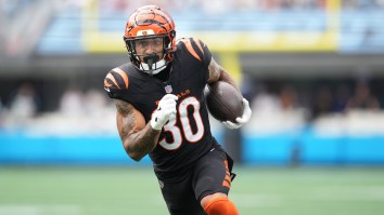 Bengals RB Chase Brown Has Lighthearted Response To Getting Drink Spilled On Him By Fan