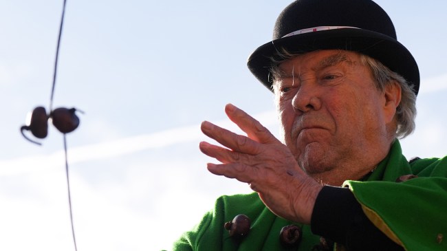 David Jakins competes at World Conker Championship