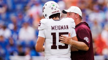 Texas A&M Coach Mike Elko Proves He’s The Perfect Jimbo Fisher Replacement With Passionate Defense Of QB Conner Weigman