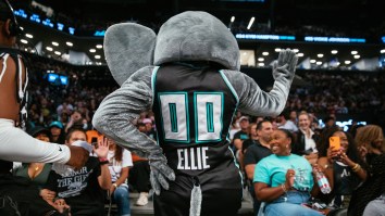 NBA Commissioner Adam Silver Bamboozled By NY Liberty Mascot Ellie The Elephant