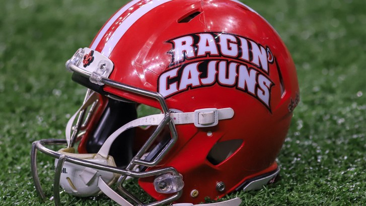 Louisiana Ragin' Cajuns helmet