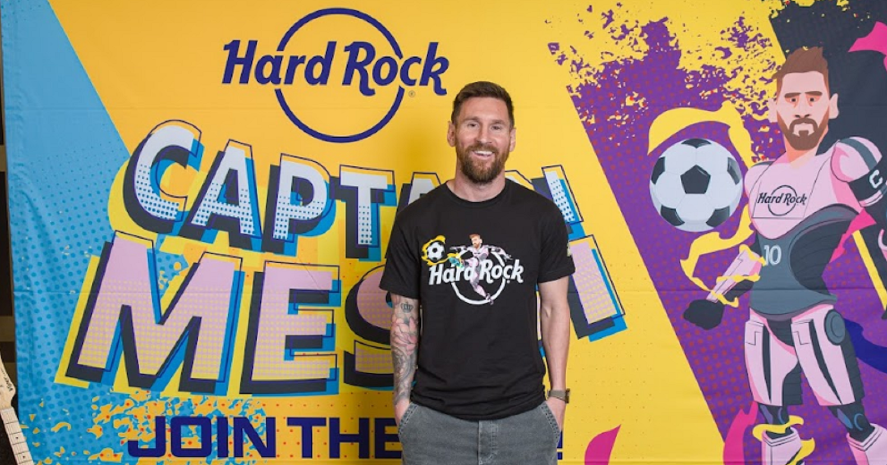 Messi Surprises Kids At Hard Rock Hollywood To Unveil New Captain Messi ...