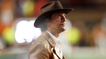 Disappointed Matthew McConaughey Chides Texas Fans Who Threw Trash Onto Field During Georgia Game