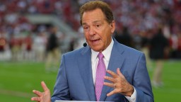 Cal Fans Bully Nick Saban Into Stripping On Set Of ‘College GameDay’ With Help From Pat McAfee