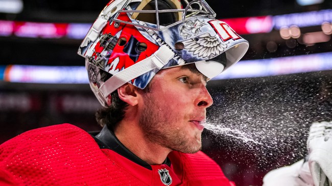 Hurricanes goalie Pyotr Kochetkov