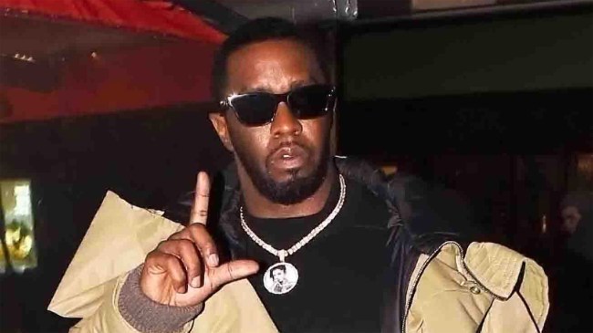 Sean Combs Diddy is seen arriving at Global radio