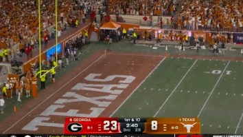 Referees Overturn Massive Pass Interference Call After Texas Fans Litter Field With Trash