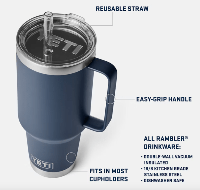 YETI Rambler® 42 oz Straw Mug