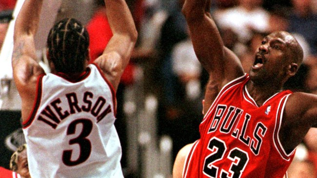 Allen Iverson and Michael Jordan