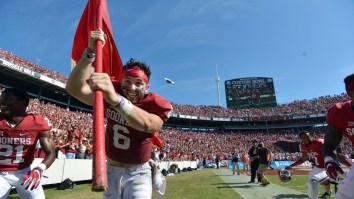 Baker Mayfield Trolls Texas For Disrespectful Antics After Red River Rivalry