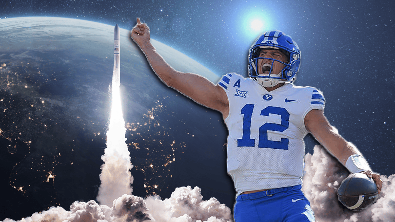 Cfb Space BYU Football Scores Touchdown As Elon Musk Launches Rocket