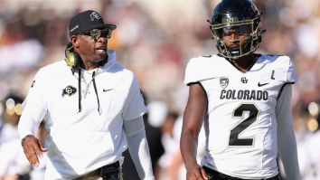 Deion Sanders Trashes Son Shedeur Sanders In Front Of His Teammates After ‘Horrible’ Practice Performance