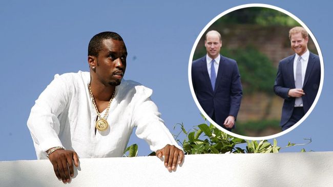 diddy looking at prince harry prince williams