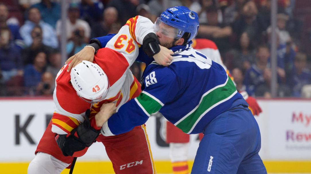Hockey Fight Broken Finger Vincent Arseneau