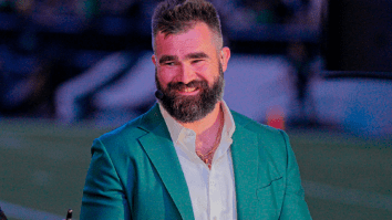 Jason Kelce Checking Out Taylor Swift’s Dress During ESPN Broadcast Goes Viral