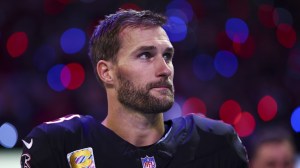 QB Kirk Cousins on the field for the Atlanta Falcons.