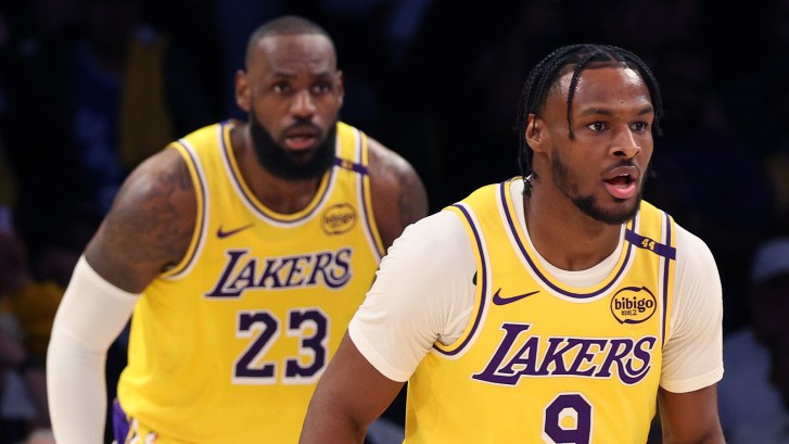 LeBron and Bronny James