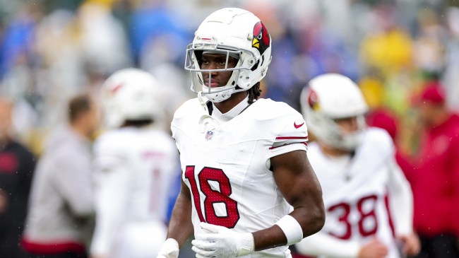 Marvin Harrison Jr on the field for the Arizona Cardinals.