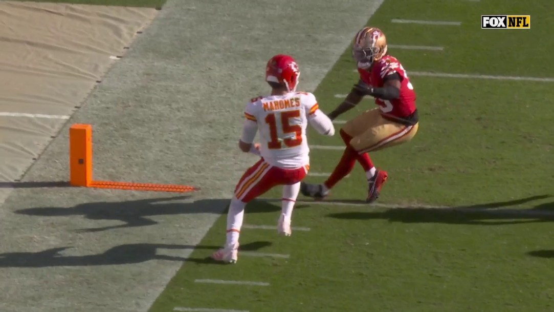 Patrick Mahomes Fake Out Of Bounds