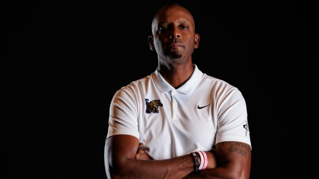 Memphis basketball coach Penny Hardaway poses for a photo.