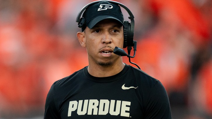 Purdue head coach Ryan Walters