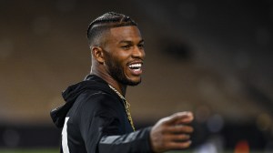 Shilo Sanders on the field before a Colorado football game.