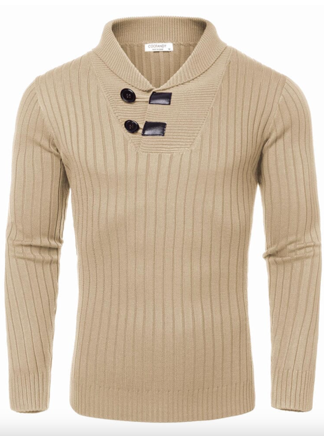 Shawl Collar Pullover Sweater