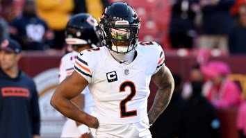 Chicago Bears WR DJ Moore Walked Off Field Mid-Play During Embarrassing Loss To Cardinals