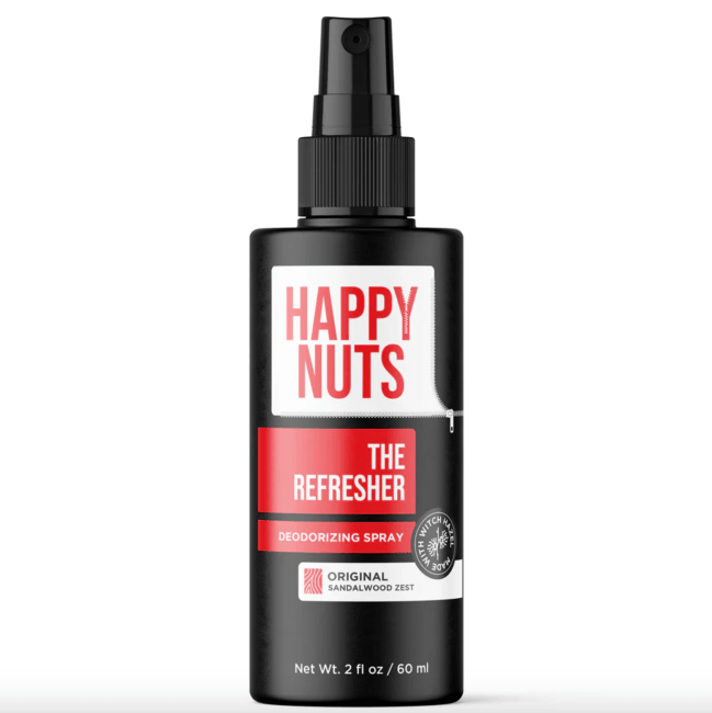 The Refresher Deodorizing Spray; shop Happy Nuts for stocking stuffers during Black Friday Sale