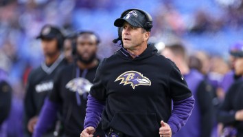 Baltimore Ravens Head Coach John Harbaugh Criticized For Strange Challenge Of Short Pass