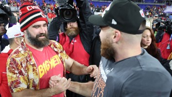 Jason Kelce Destroys Penn State Fan’s Phone After He Called Brother Travis A Slur