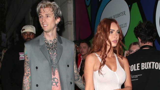Megan Fox and Machine Gun Kelly attend unveiling of The 8th Deadly Sin