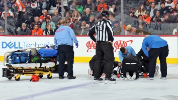 NHL Ref Taken To Hospital After Scary Collision With Player Left Him Motionless On Ice