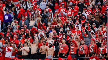 Ohio State Fan Spotted Spitting On Michigan Players Before Brawl That Marred Historic Upset