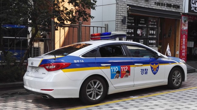 South Korea police car