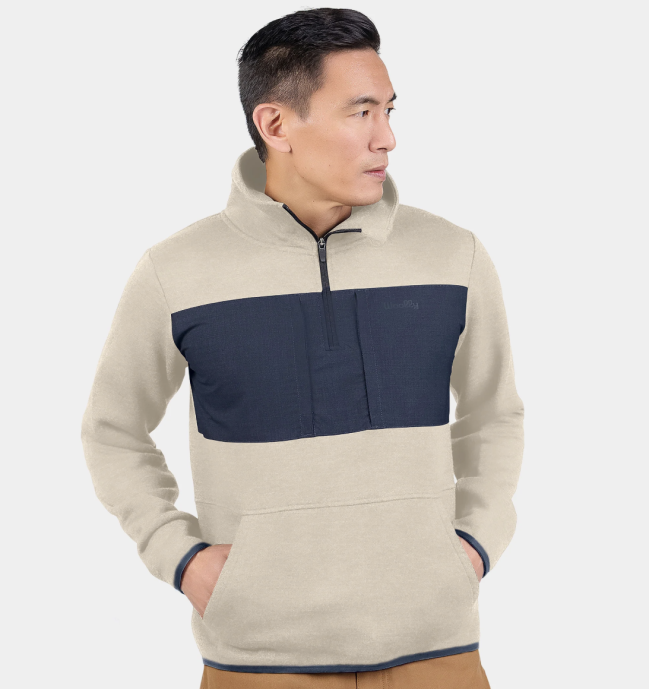 Merino Fleece Quarter Zip; shop Woolly Black Friday Sale