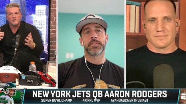 aaron rodgers pat mcafee show