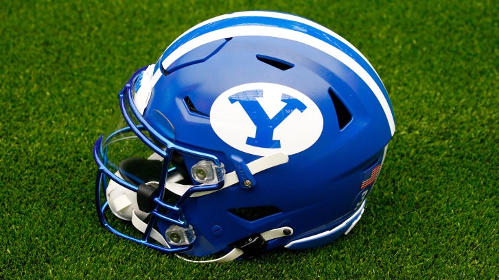 BYU football helmet